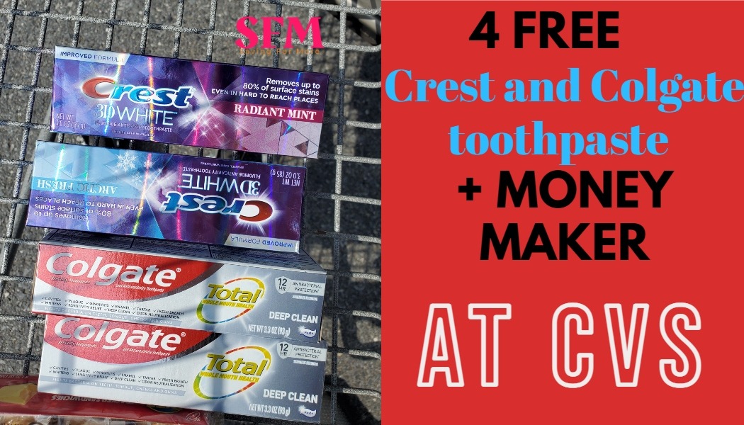 Easy 4 FREE Toothpaste+MoneyMaker HAUL at CVS