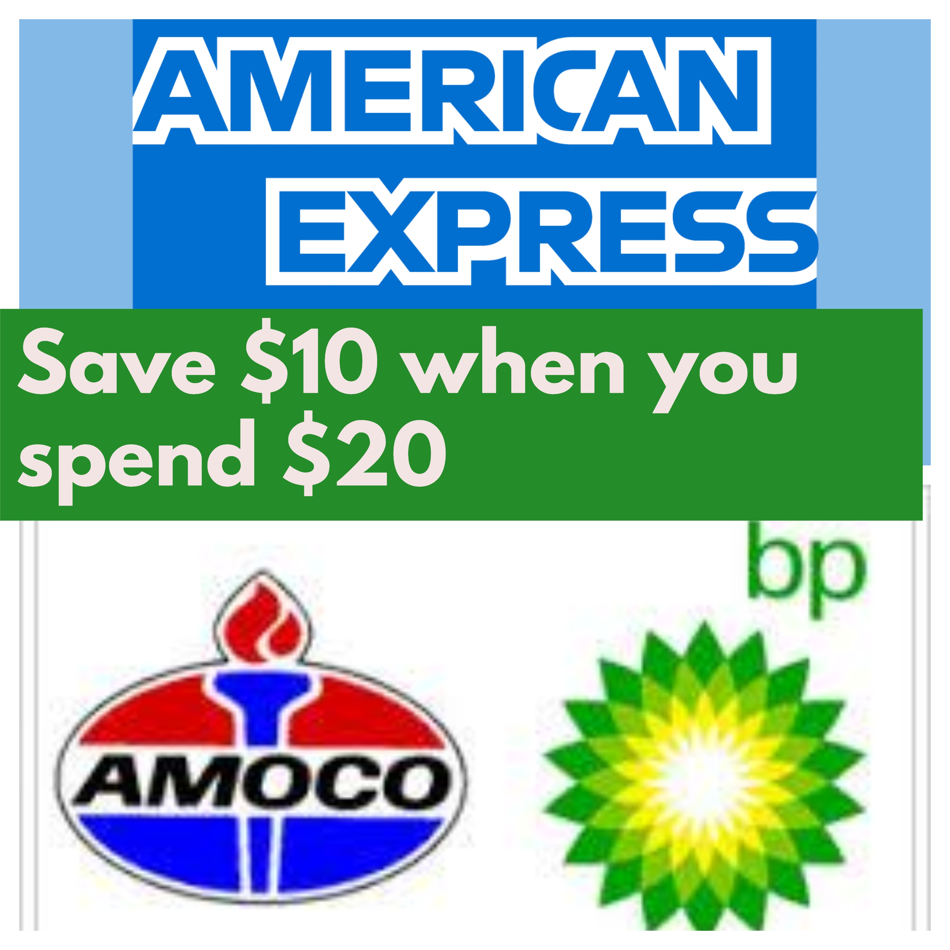 Save $10 when you spend $20+ at BP or Amoco