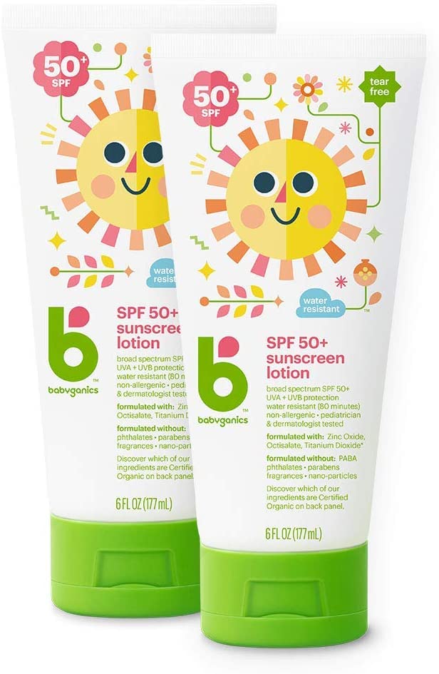 Babyganics SPF 50 Sunscreen 2pk $16.47 shipped