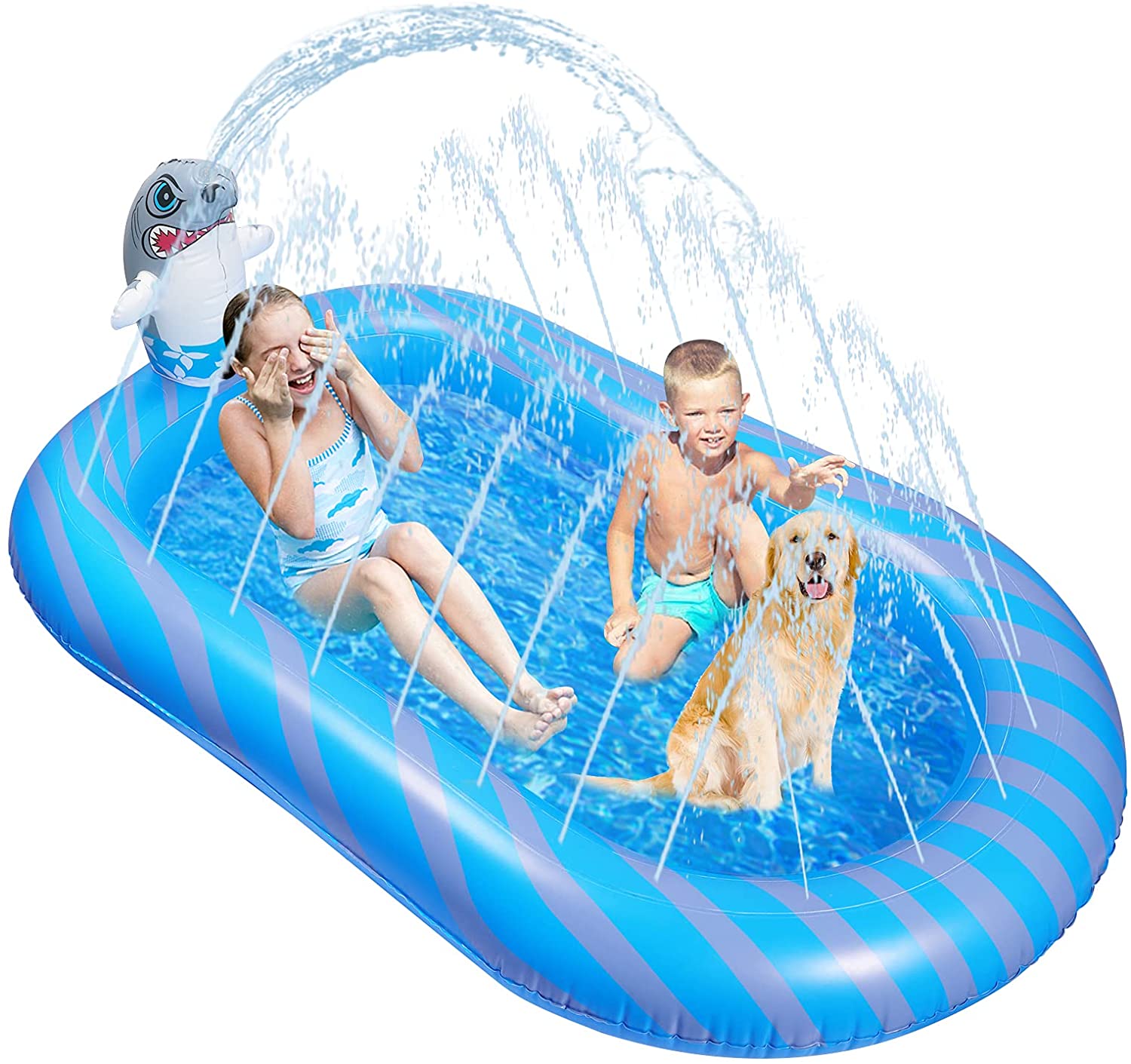Inflatable Sprinkler Pool Water Splash Toy $7.5 (70% off) shipped