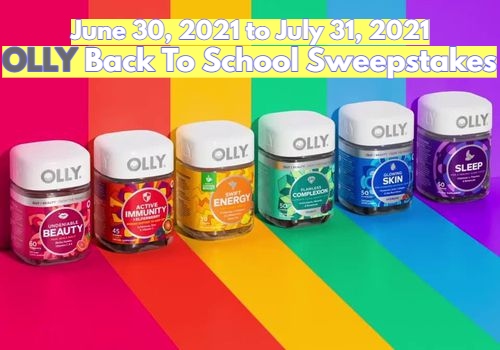 OLLY Back To School Sweepstakes