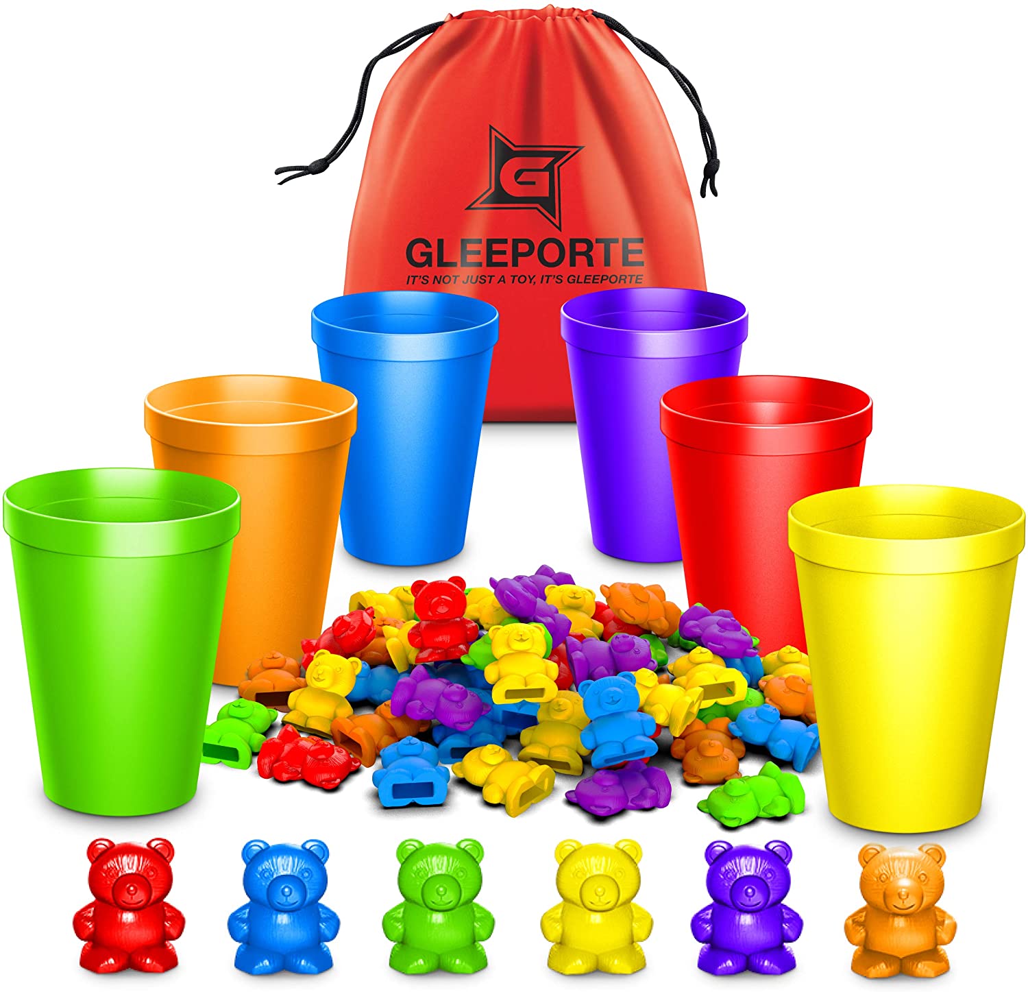 Rainbow Counting Bears With Matching Sorting Cups $6.79 (66% off) shipped