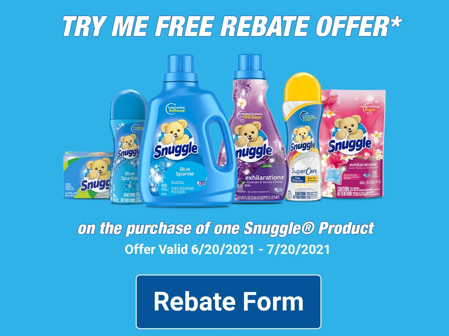 Free Snuggle product up to $10.99