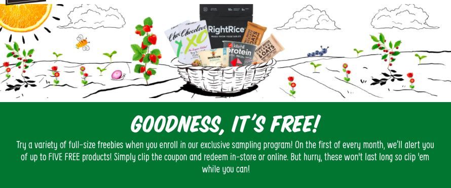 NEW Five Free Product Samples for September at Sprouts