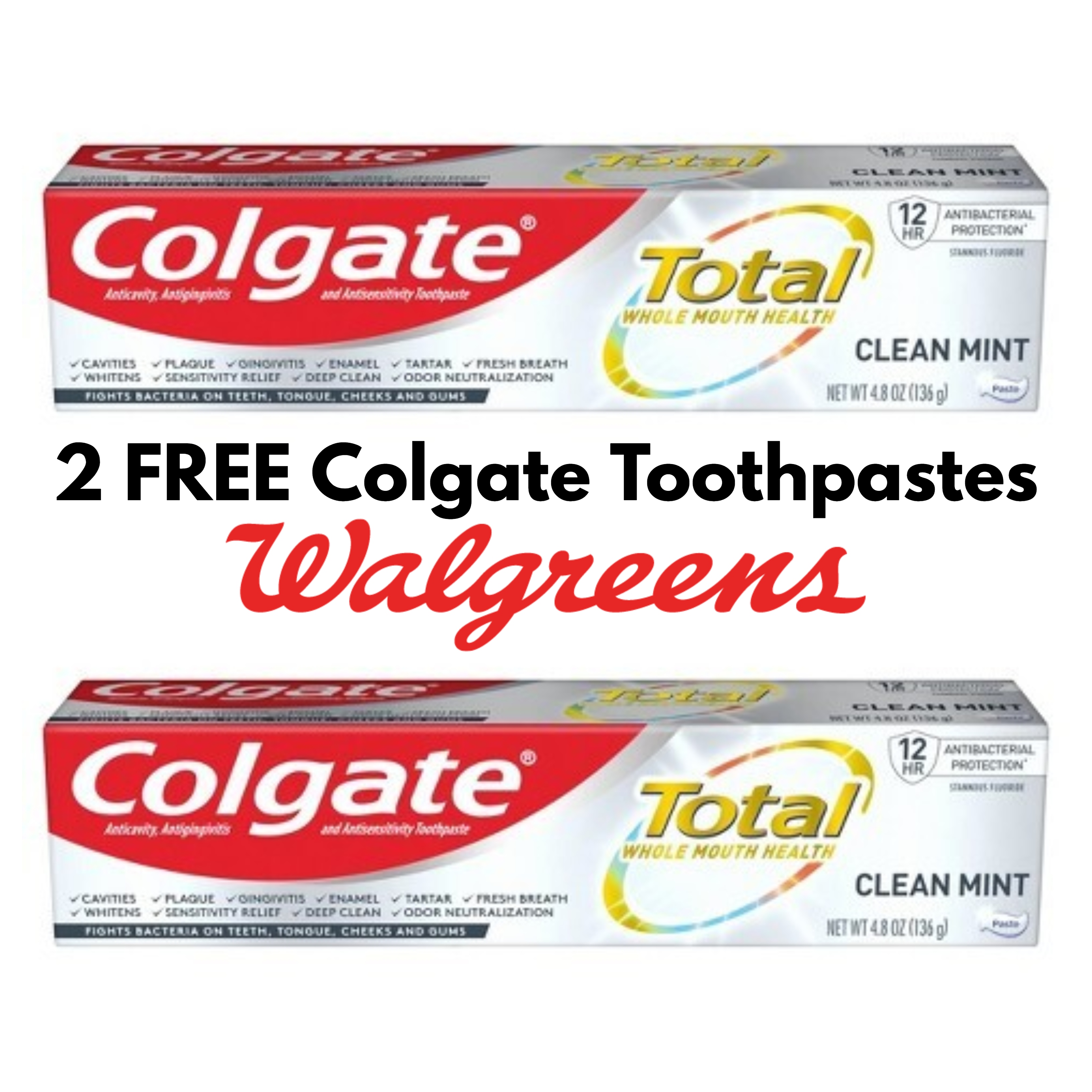 2 Free + Moneymaker Colgate Toothpaste