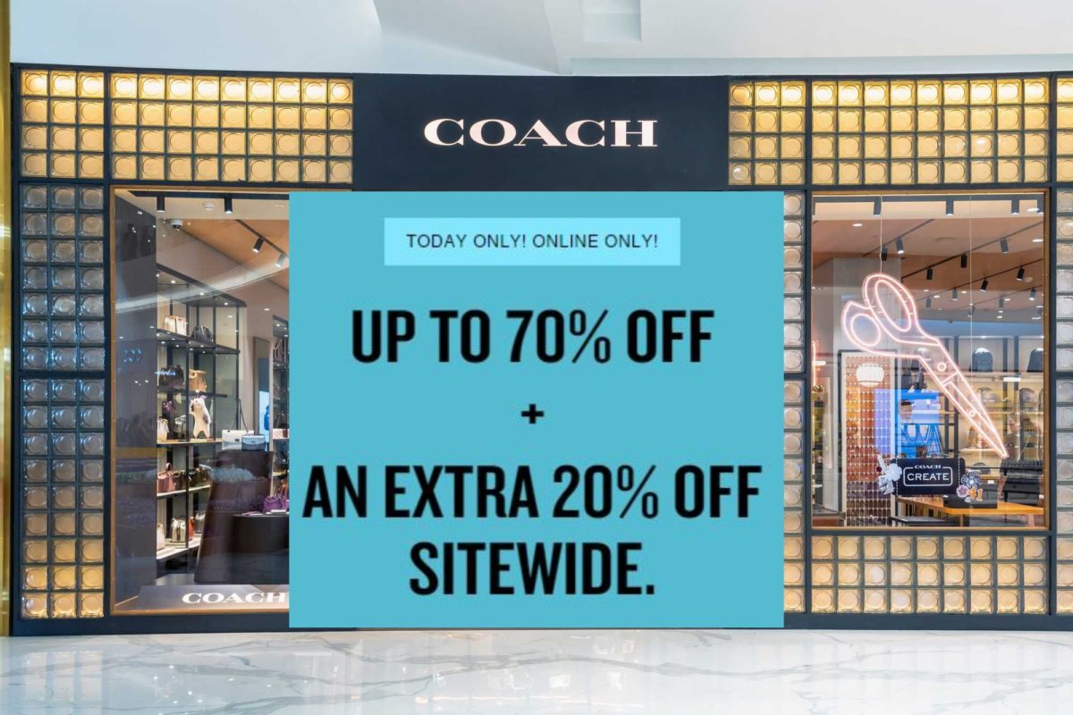 Coach – Up to 70% Off + Extra 20% Off