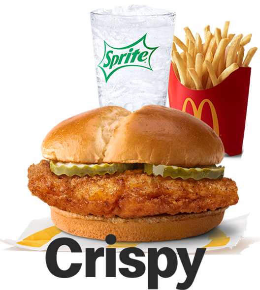 Free Medium Fries & Drink with Any Crispy Chicken Sandwich Purchase at McDonald’s