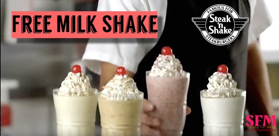 Free Milkshake at Steak ‘n Shake