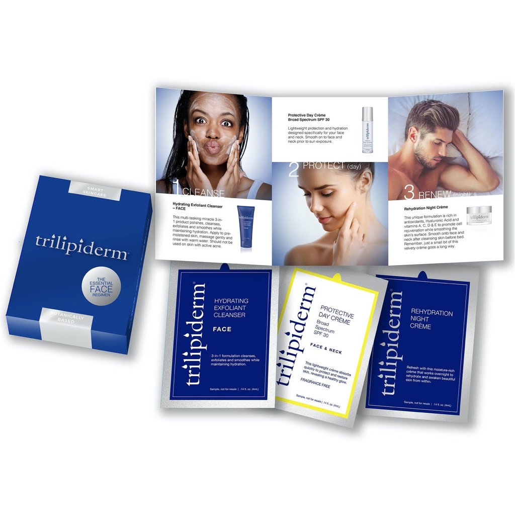 Free Sample of TRILIPIDERM Essential Face Regimen Trial Box