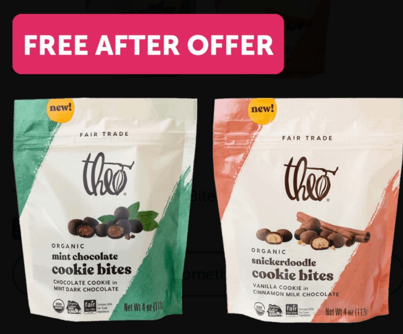 FREE Theo Chocolate Cookie Bites at Whole Foods