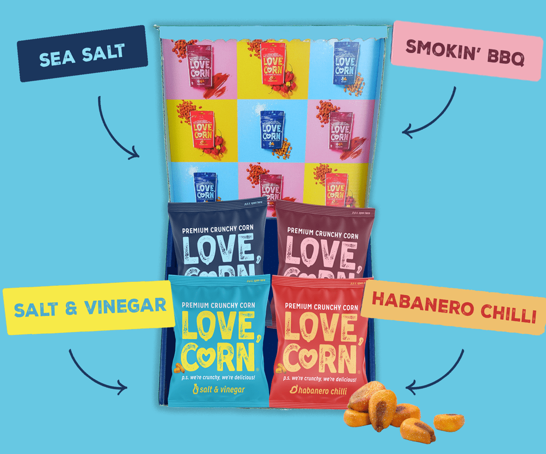 Free Love Corn Snack Pack with Free Shipping