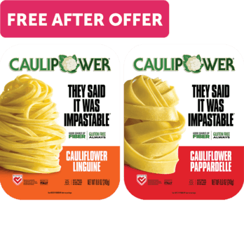 FREE CAULIPOWER Frozen Cauliflower Pasta