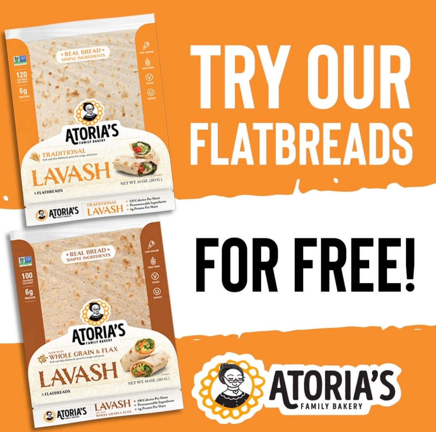 Free Atoria’s Family Bakery Flatbread