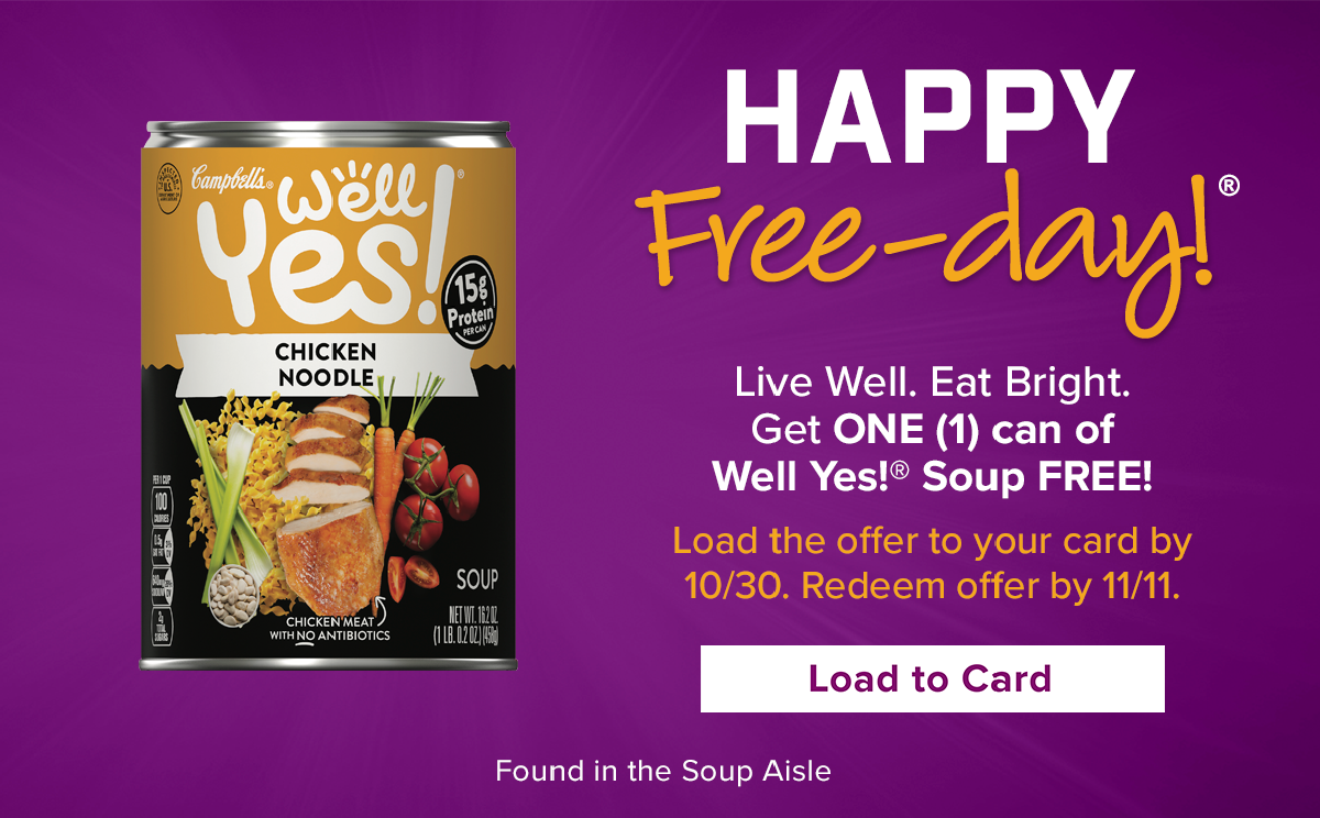 Free Well Yes! Soup at Giant Food