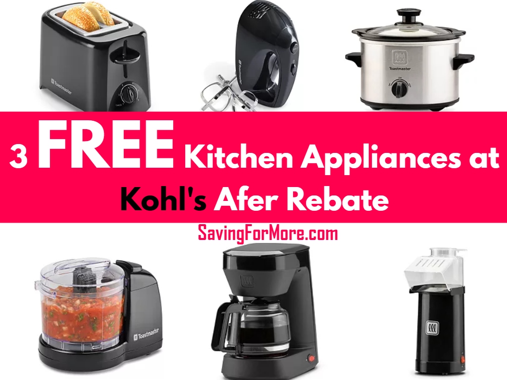 3 Free Small Kitchen Appliances at Kohl’s