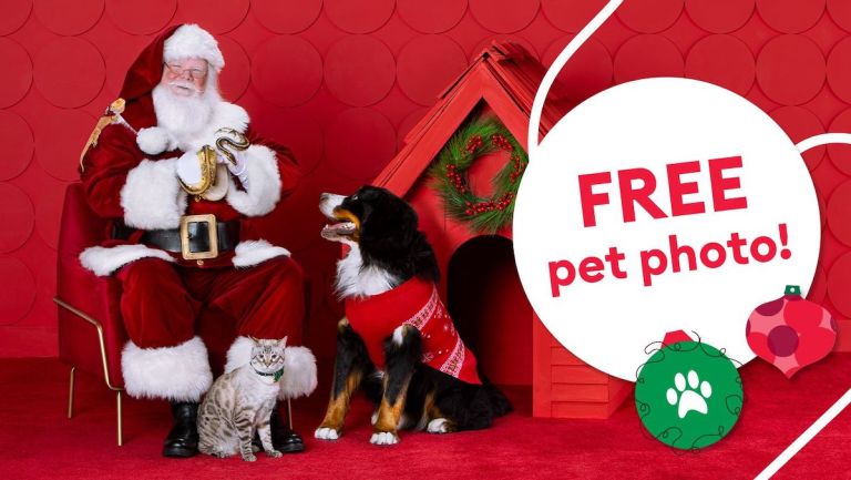 FREE Pet Photos with Santa at PetSmart