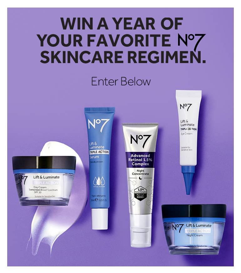 No7 Skincare Regimen Sweepstake