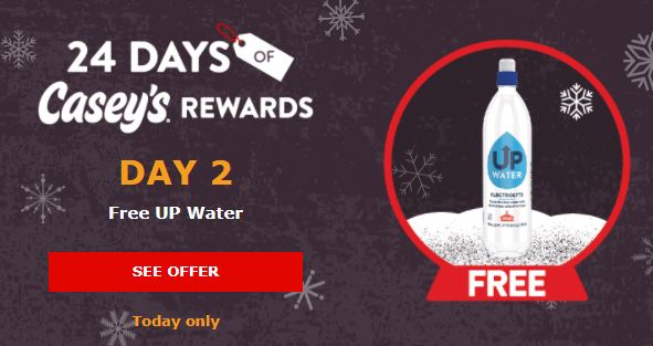 Free Up Water At Casey’s Today Only