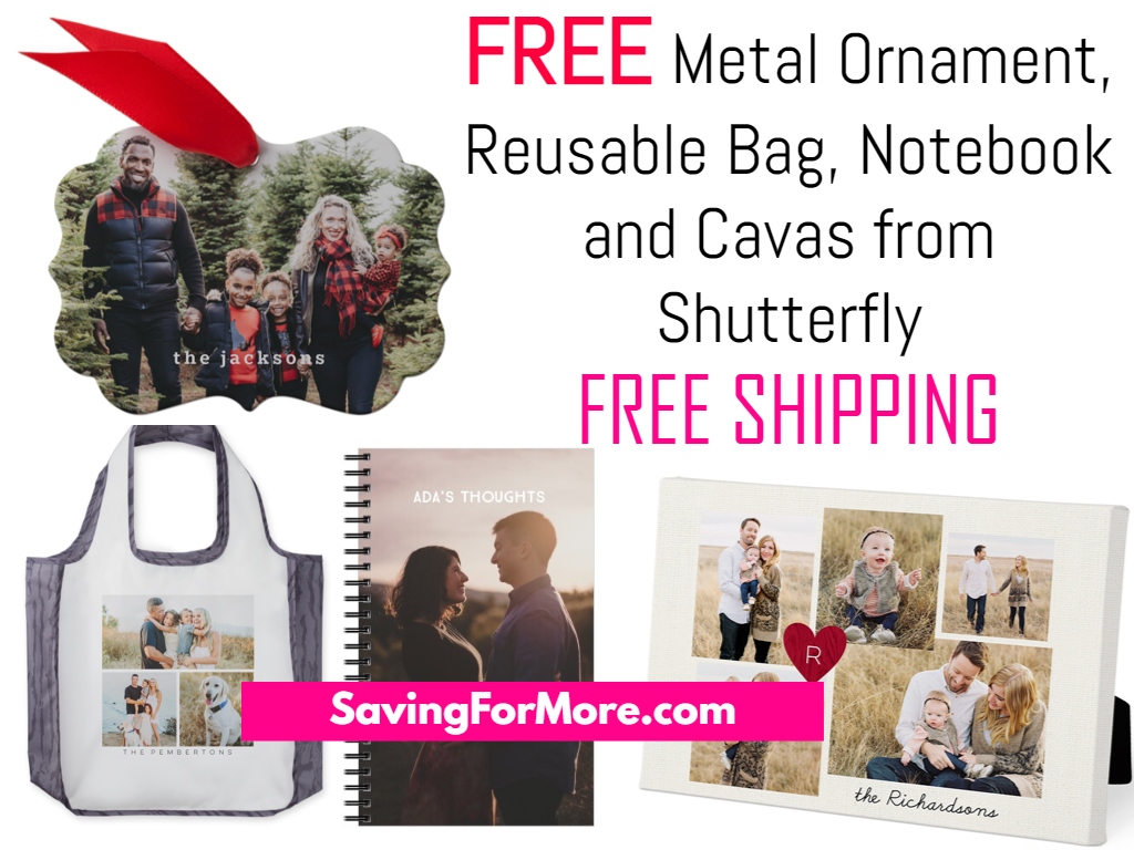 5 Free Items from Shutterfly with Free Shipping