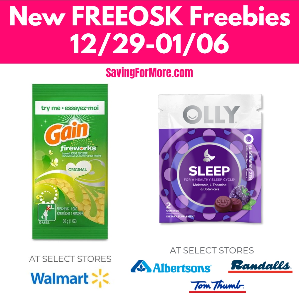 New Freeosk Freebies (12/29-1/6)