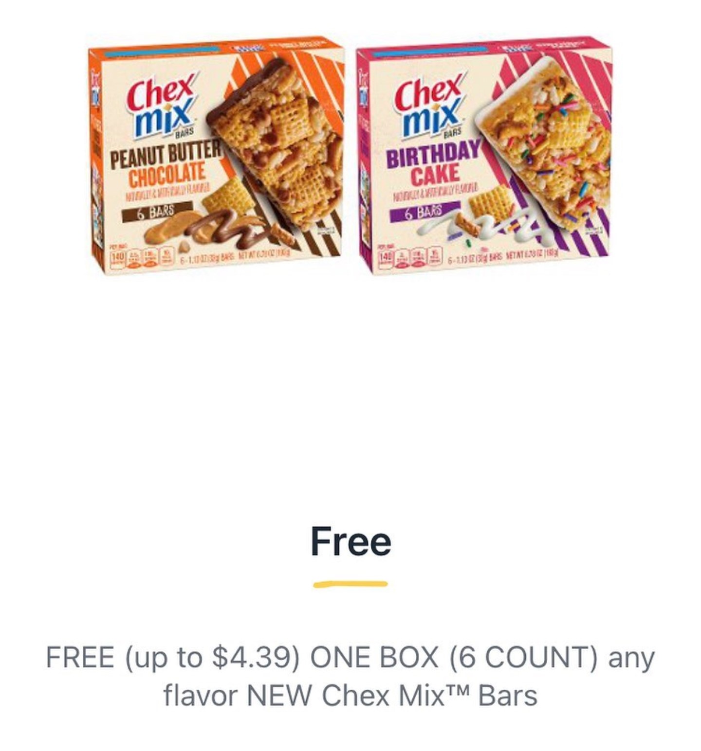 Free Box of Chex Mix Bars at Publix