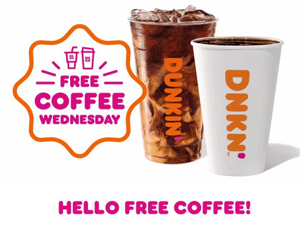 Free Coffee at Dunkin Donut (Today Only)