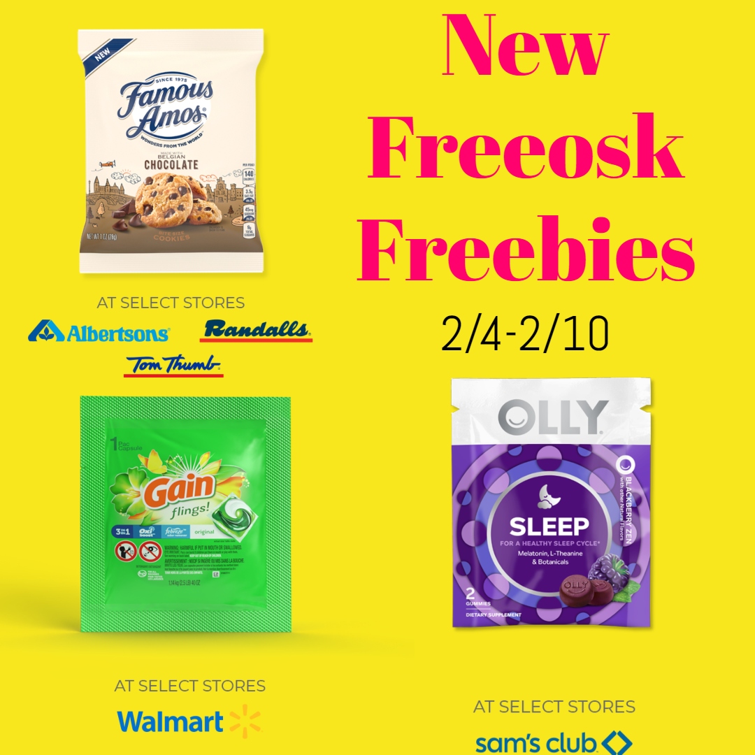 New Freeosk Freebies 2/4-2/10
