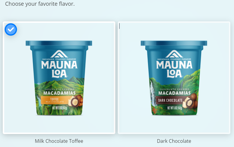 Free 5oz Cup Mauna Loa Ice Cream