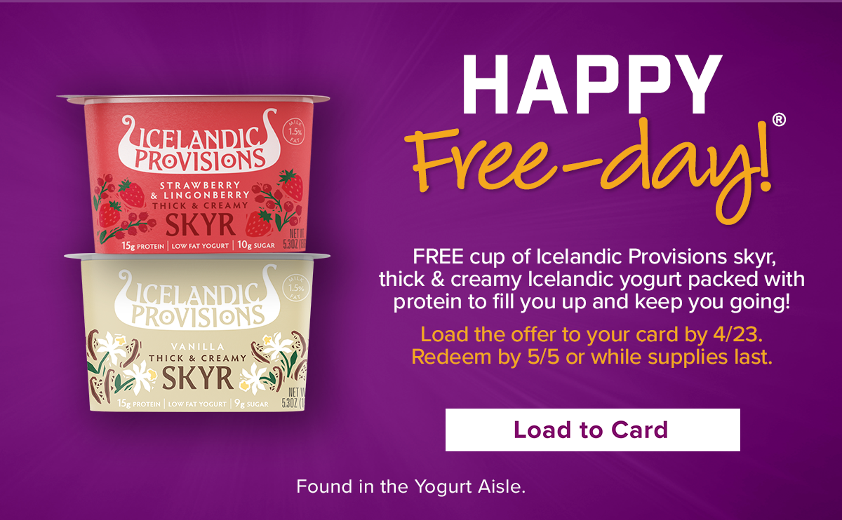 FREE Icelandic Provisions Skyr Yogurt