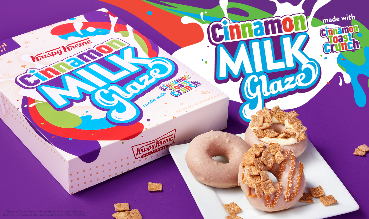 FREE Krispy Kreme Cinnamon Milk Glazed Doughnut w/ ANY Purchase on April 26th
