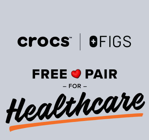 Free Pair of Crocs x Figs for Healthcare on May 6