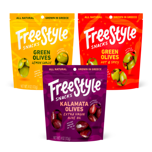 Free Bag of Freestyle Natural Greek Olive Snacks