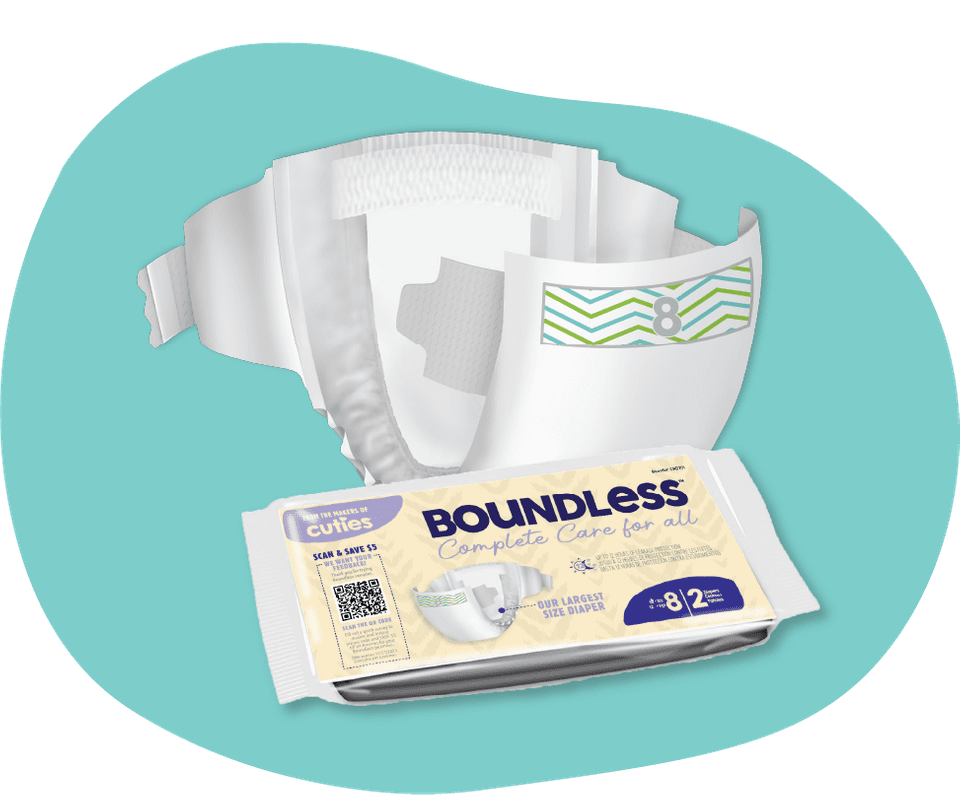 Free Sample of Cuties Size 8 Youth Diaper