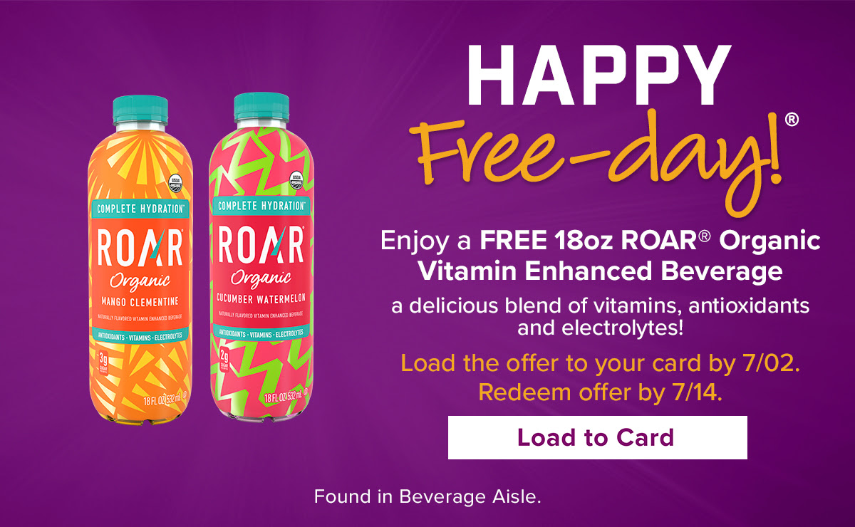 FREE Roar Organic Vitamin Enhanced Beverage