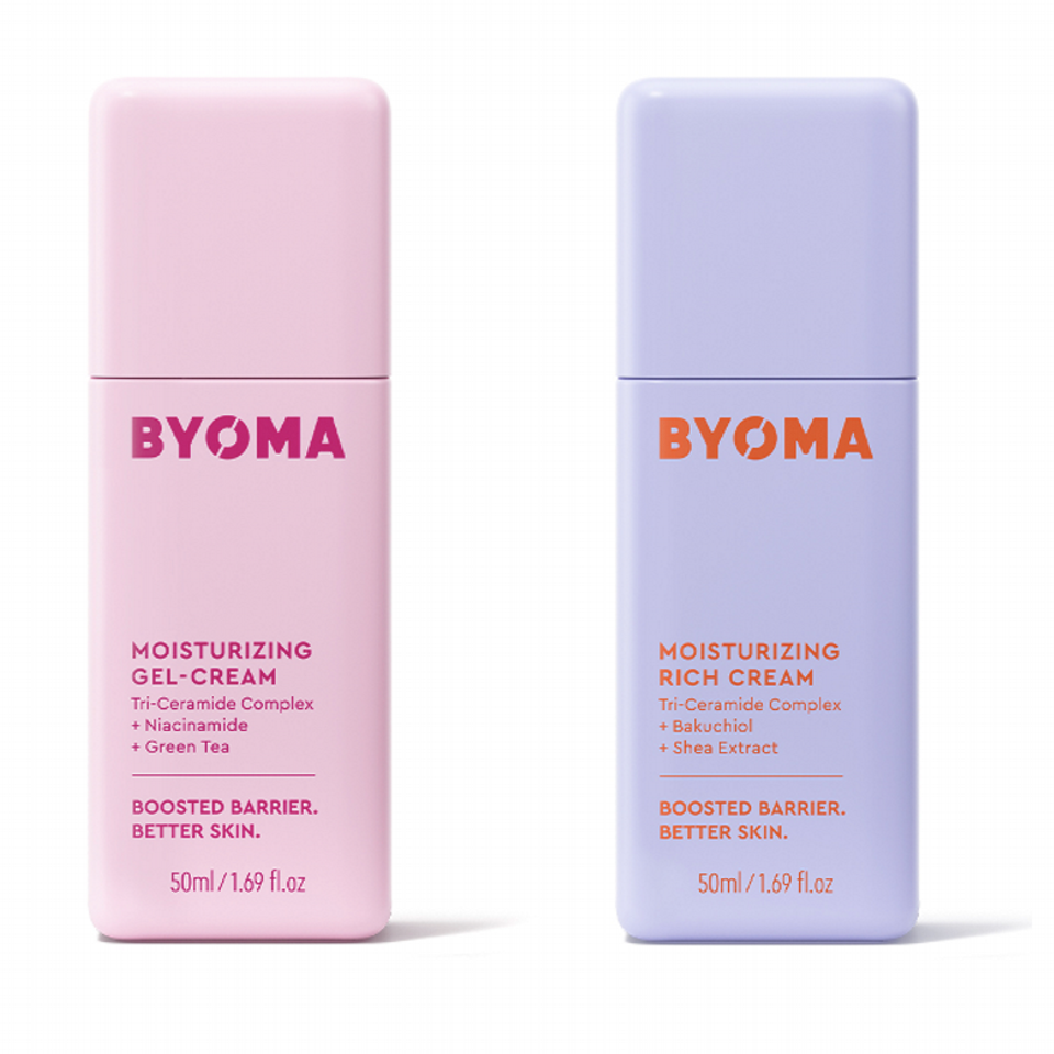 Free Sample of BYOMA Moisturizing Gel & Rich Creams