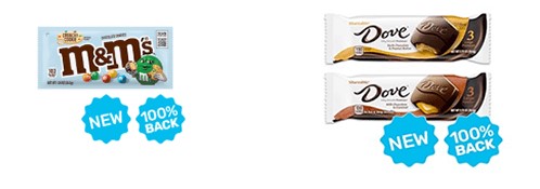 FREE M&M’S Crunchy Cookie and DOVE Large PROMISES Chocolate at Walmart