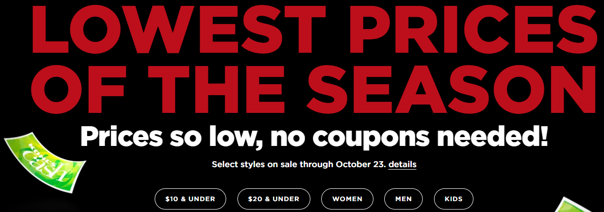 LIVE NOW: Kohl’s Lowest Prices of the Season Sale