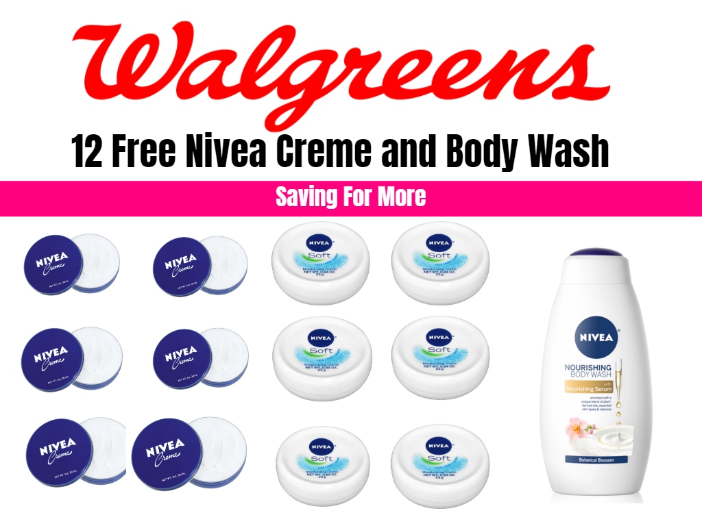 12 Free Nivea Cream and Body Wash at Walgreens