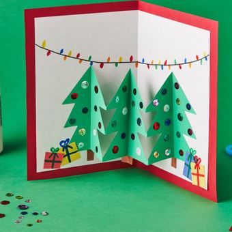 Free Pop-up Christmas Tree Card at Michaels