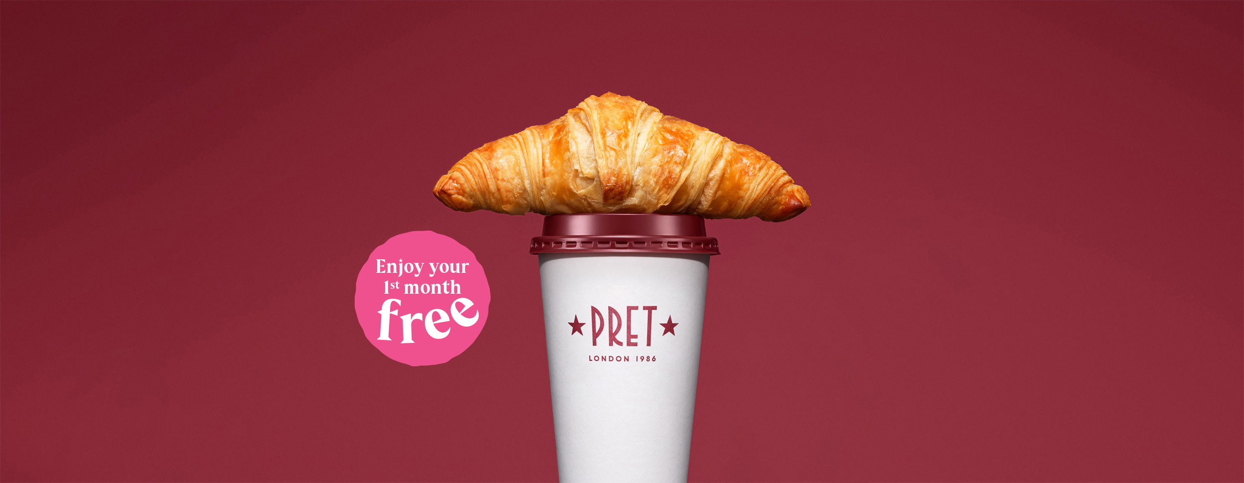 Free One Month Pret Drinks