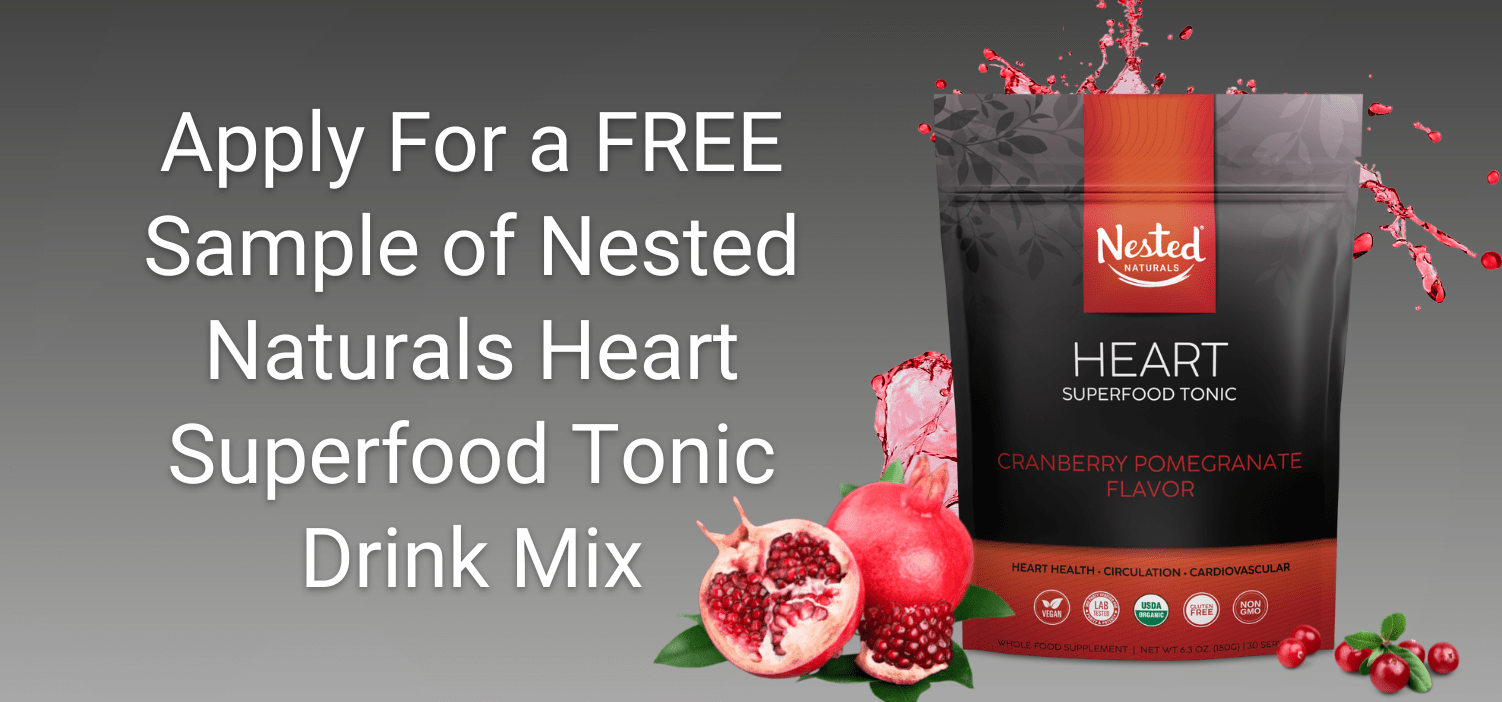 Free Sample Of Nested Naturals Heart Superfood Tonic Drink Mix