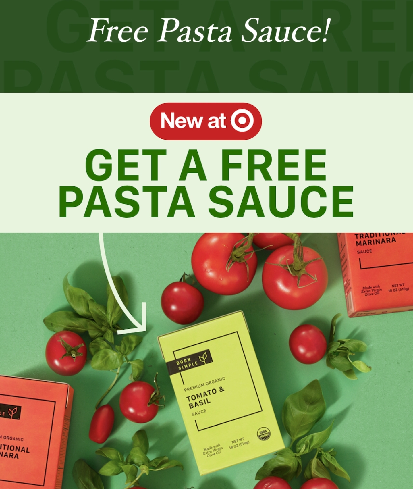 Free Born Simple Organic Pasta Sauce at Target
