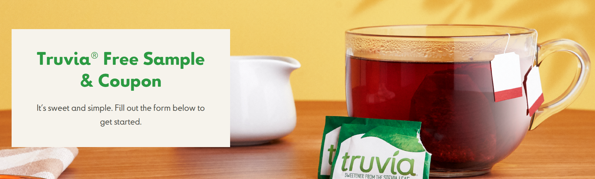 Free Truvia Natural Sweetener and Nectar Samples