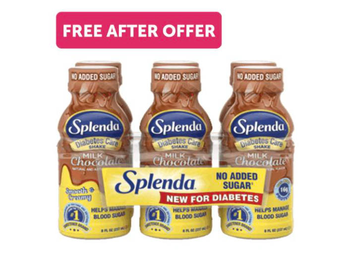 Free 6pk Splenda Diabetes Care Shakes