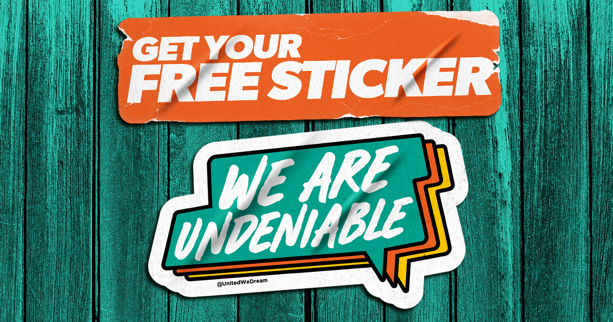 FREE “We Are Undeniable” Sticker