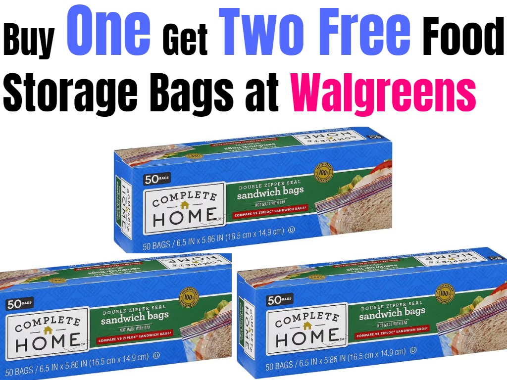 Buy One Get Two Free Food Storage Bags at Walgreens