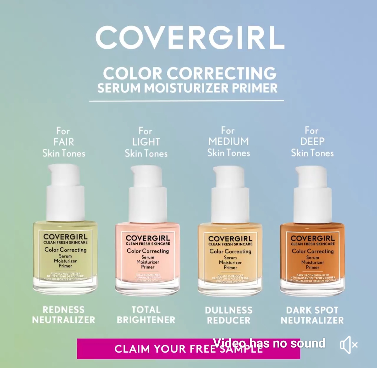 Free Sample of CoverGirl Clean Fresh Color Correcting Serum