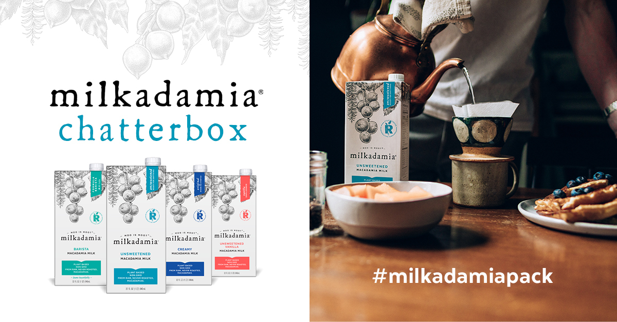 Free milkadamia Chatterbox Kit