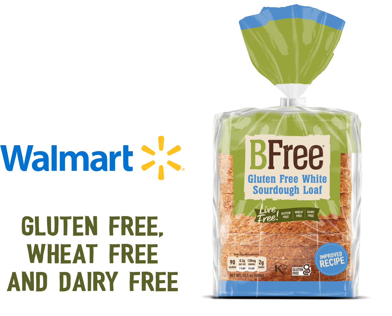 FREE Loaf of Bree Gluten Free White Sourdough Bread at Walmart