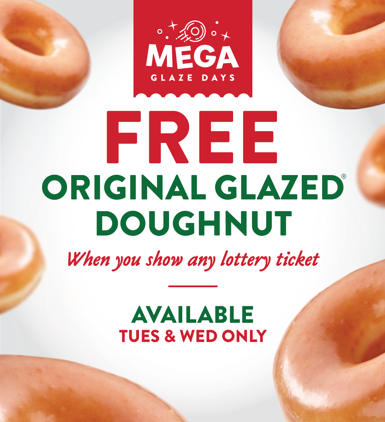 FREE Glazed Doughnut at Krispy Kreme